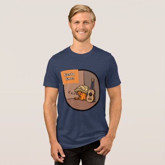 Frijole Frog Siesta Men's Navy Blue T-Shirt (Voorkant volledig)