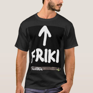 Friki Texto blanco sobre negro. T-shirt