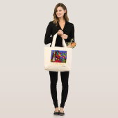 friky show grote tote bag (Voorkant (model))