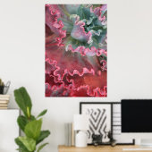 Frilled Echeveria poster (Thuiskantoor)