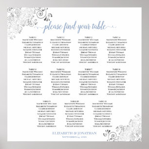 Frilly 11 Table Dusty Bleu sur le tableau blanc Si