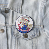 Frilly Black Death Ronde Button 7,6 Cm (In situ)