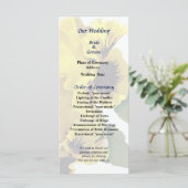 Frilly Yellow Pansies Programme de mariage (Debout devant)