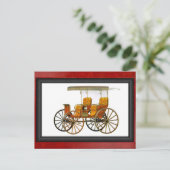 Fringe topped Surrey Briefkaart (Staand voorkant)