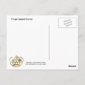 Fringe topped Surrey Briefkaart (Achterkant)