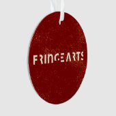 FringeArts Acrylversiering - Gele prins Ornament (voorkant)