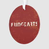 FringeArts Acrylversiering - Gele prins Ornament (voorkant)