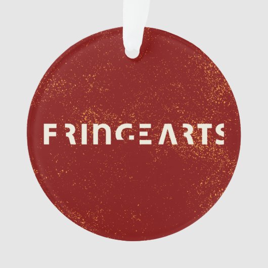 FringeArts Acrylversiering - Gele prins Ornament (voorkant)