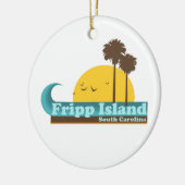 Fripp Beach Keramisch Ornament (Links)