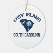 Fripp Island Keramisch Ornament (Links)