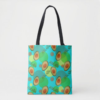 Fris en leuk avocado patroon draagtas