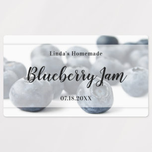 Fris en modern Blueberry Jam Jar Labels