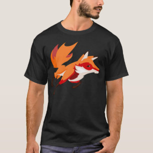 fris fox animal golden recovery or print t-shirt