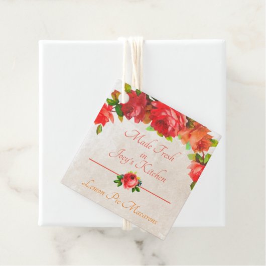 Fris gemaakt van mijn keukenproduct Labels (In situ)