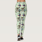 Fris groen Abstract patroon Leggings (Achterkant)