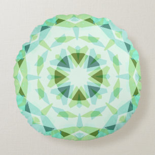 Fris Groen Blauw Star Dopamine Decor Kitsch Rond Kussen