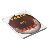 Fris mijn Freddy Art Print Notitieblok (Schuin)