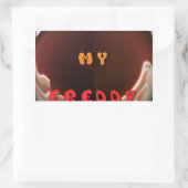 Fris mijn Freddy Art Print Rechthoekige Sticker (Tas)