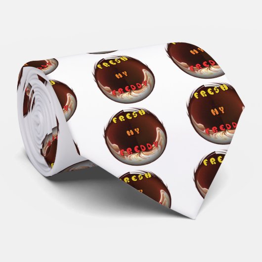 Fris mijn Freddy Art Print Stropdas (Opgerold)