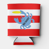 Frisbee Crab gepersonaliseerd Blikjeskoeler (Voorkant)