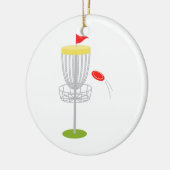 Frisbee Disk Golf Keramisch Ornament (Links)