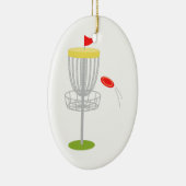 Frisbee Disk Golf Keramisch Ornament (Rechts)