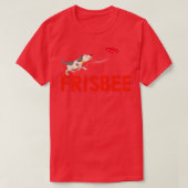 Frisbee Disks Disk Dog Player Motif T-shirt (Design voorkant)