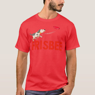 Frisbee Disks Disk Dog Player Motif T-shirt