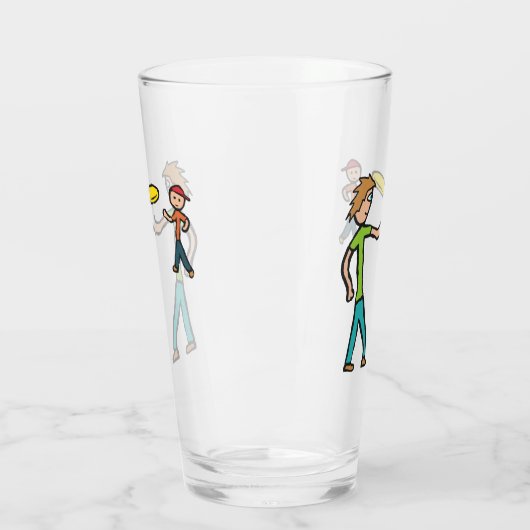 Frisbee Glas (Links)