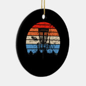 Frisbee Golf Disc Golf Retro Keramisch Ornament (Rechts)