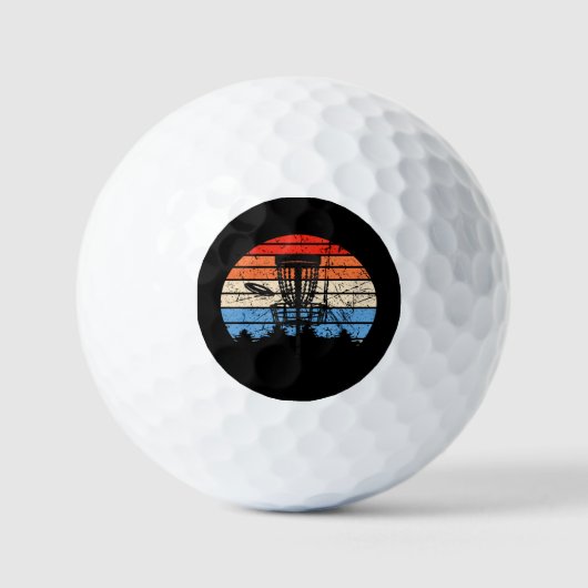 Frisbee Golf Disk Golf Retro Golfballen (Voorkant)