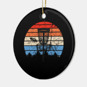 Frisbee Golf Disk Golf Retro Keramisch Ornament (Links)