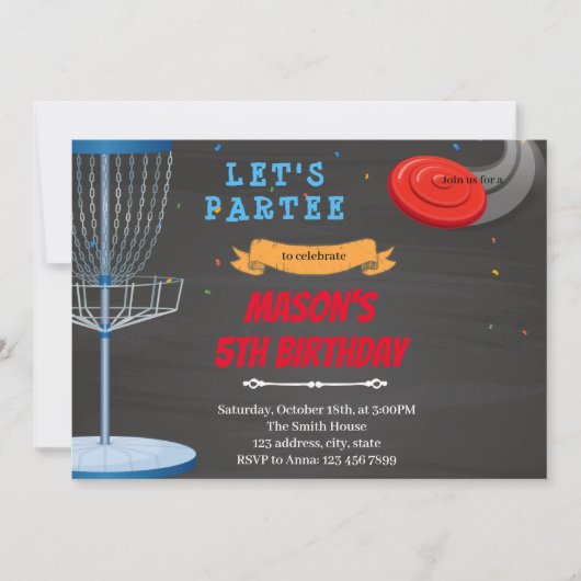 Frisbee Golf Uitnodiging (Voorkant)