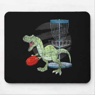 Frisbee Golfer T Rex Dinosaur Golf Speler Dino Dis Muismat