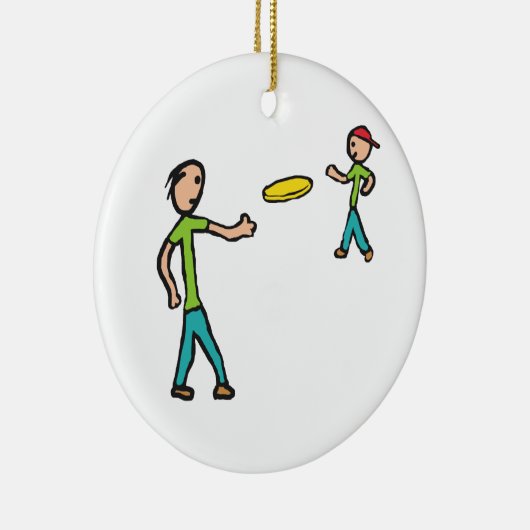 Frisbee Keramisch Ornament (Rechts)