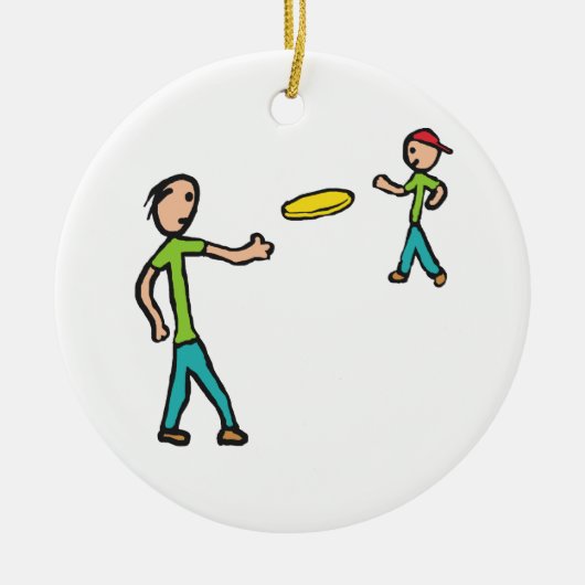 Frisbee Keramisch Ornament (Voorkant)