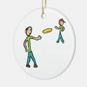 Frisbee Keramisch Ornament (Links)