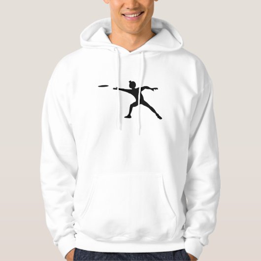 Frisbee Mannen Hoodie (Voorkant)