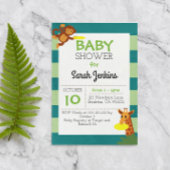 Frisbee Oerwoud Baby shower 3x5 Uitnodiging