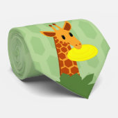 Frisbee Oerwoud Giraffe Stropdas (Opgerold)