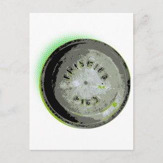 Frisbee Pie Tin Earth Colors Briefkaart