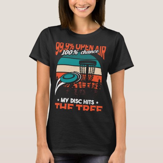 Frisbee Player Disk Golf T-shirt (Voorkant)