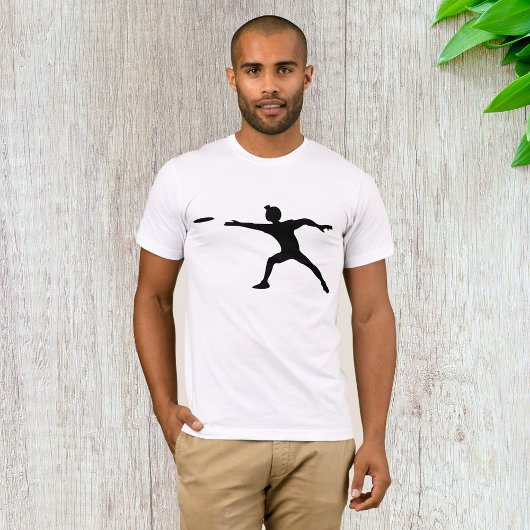 Frisbee Silhouette Mannen T-shirt
