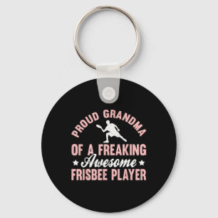 Frisbee Speler Ultimate Frisbee Disc Golf Oma Sleutelhanger