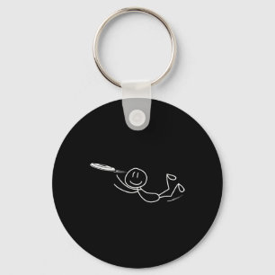 Frisbee Stickman Disc Golf Grappige Ultimate Frisb Sleutelhanger