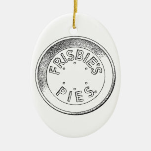 Frisbie Pie Tin keramische boomversiering Keramisch Ornament