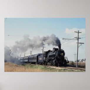 Frisco 2-10-0, No. 1630, Illinois Railroad Museum, Poster