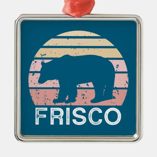 Frisco Colorado Retro Beer Metalen Ornament (Voorkant)