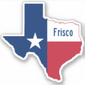 Frisco Texas Sticker (Voorkant)