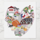 Frisco Texas Wijn Etiket (Enkel label)